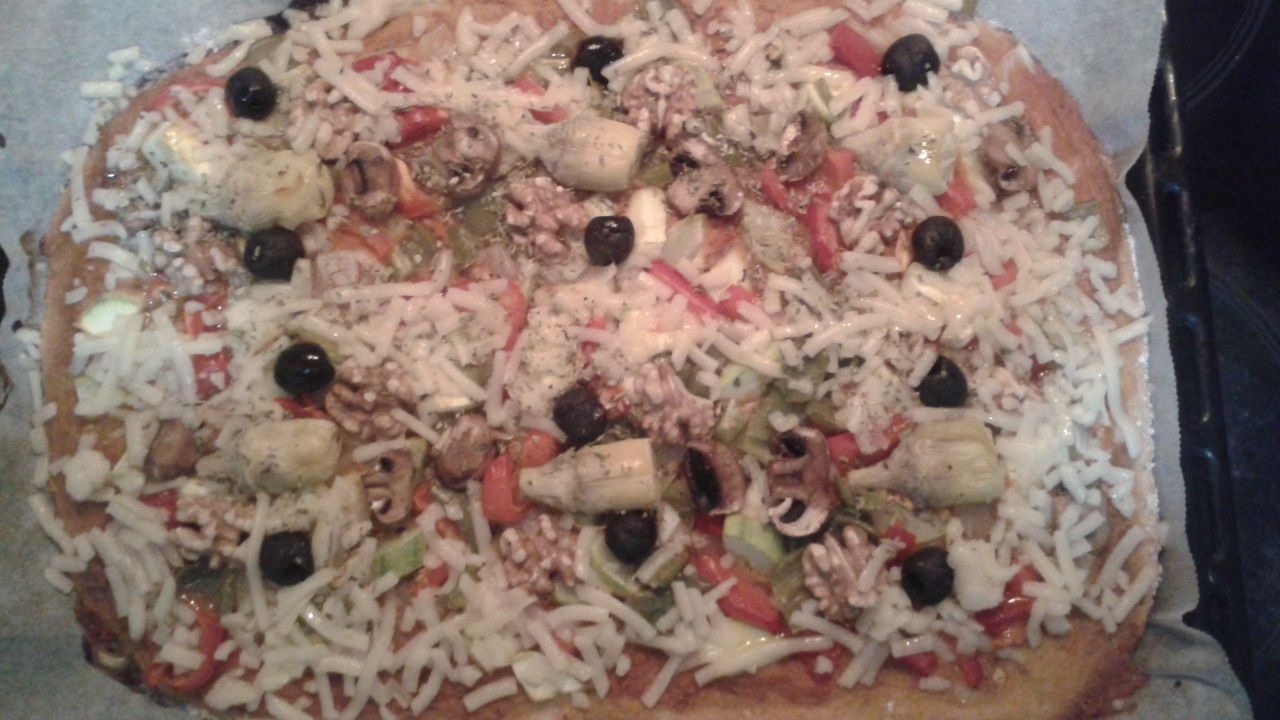 Pizza vegana tremendamente deliciosa
