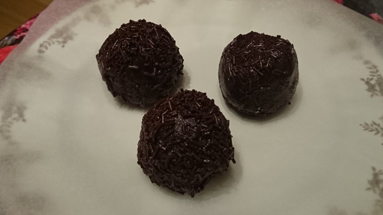 Trufas veganas de chocolate sin gluten deliciosas