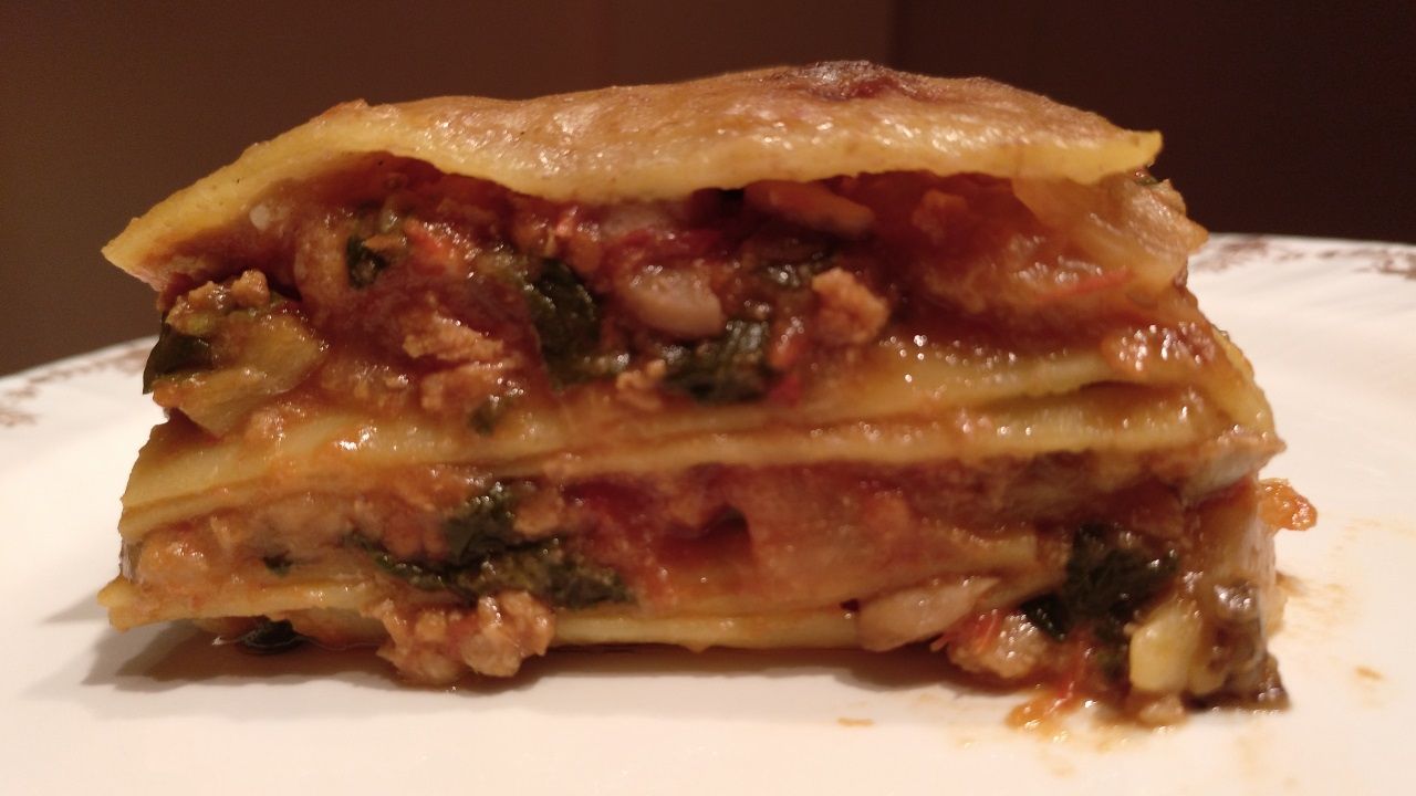 Lasaña vegana tremendamente deliciosa